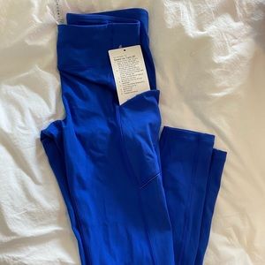 Lululemon NWT Size 6 Blue Speed Up Leggings 28”